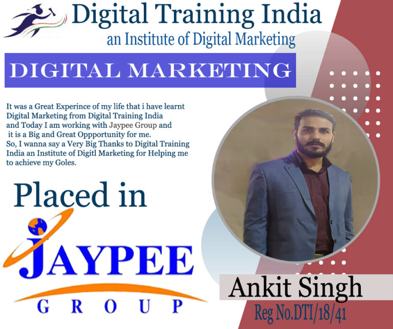 DTI Placed Student Ankit Singh